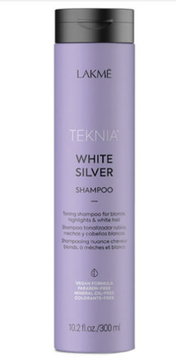 شامپو ضد زردی لاکمه مدل LAKME WHITE SILVER حجم 300 میل