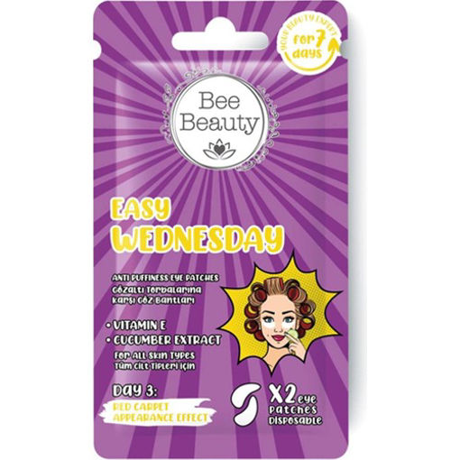 پچ و ماسک ورقه ای زیر چشم ضد چروک و پف خیار بی بیوتی Bee beauty