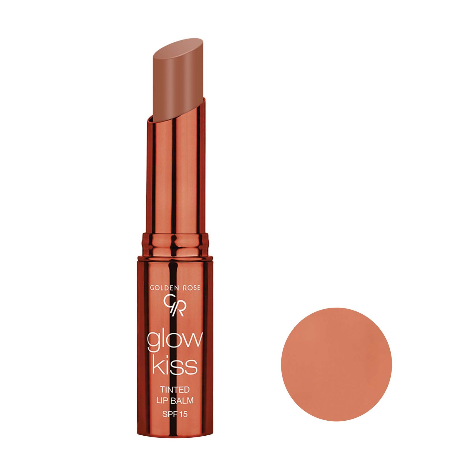 تینت لب و بالم لب گلدن رز Golden Rose Glow Kiss Tinted Lip Balm 06