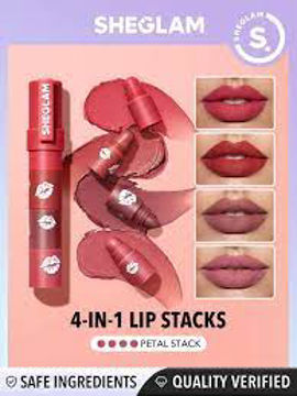 رژ لب مگا 4 در 1 شی گلم Sheglam mega lip stacks