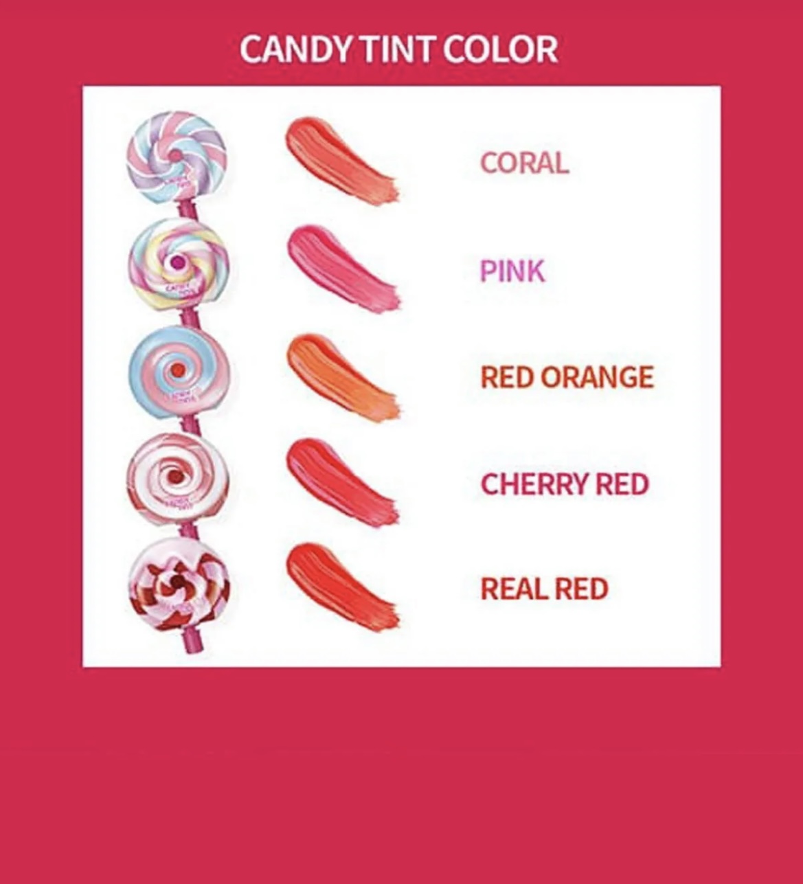 تینت لب Cherry red ریکوسل Ricocell