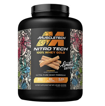 پروتئین وی ماسل تک نیترو تک 100% وی گلد (MuscleTech Nitro-Tech 100% Whey Gold