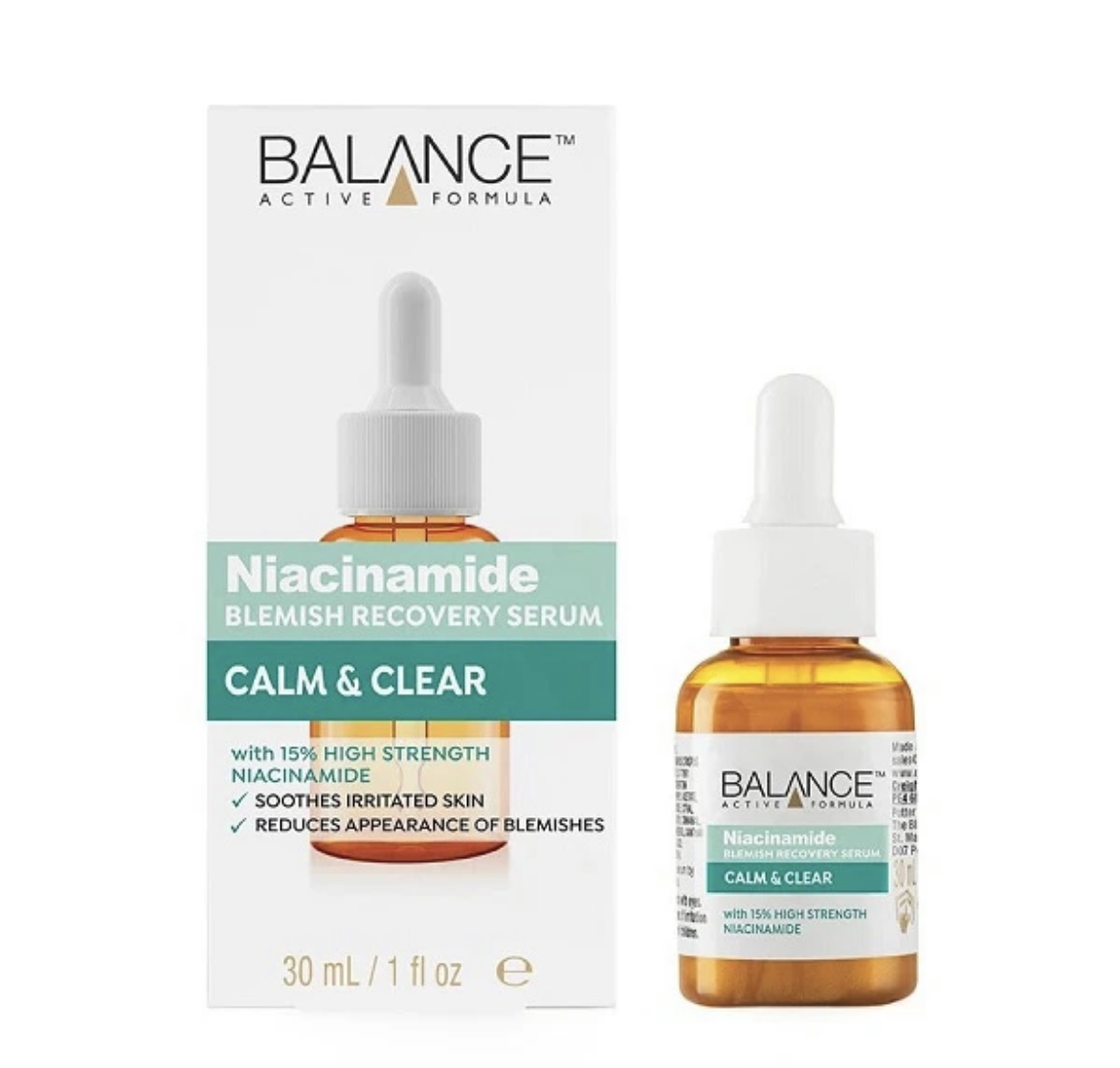 سرم ضد جوش و روشن‌کننده بالانس مدل نیاسینامید 15% Balance