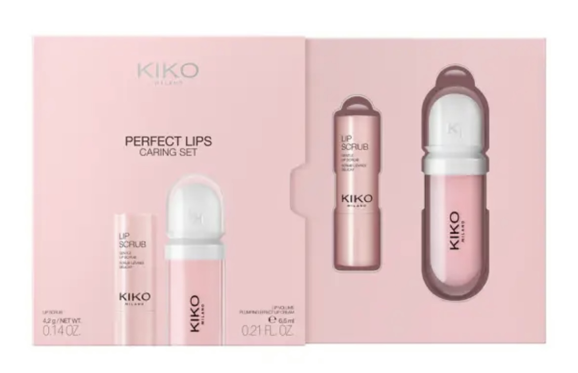 پالت و پک لیپ گلاس و اسکراب لب کیکو Kiko Milano