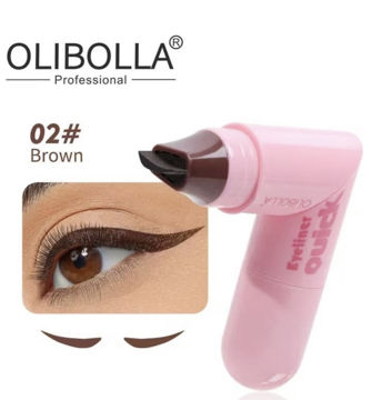 خط چشم استامپی قهوه ای دو سر اولیبولا Olibolla
