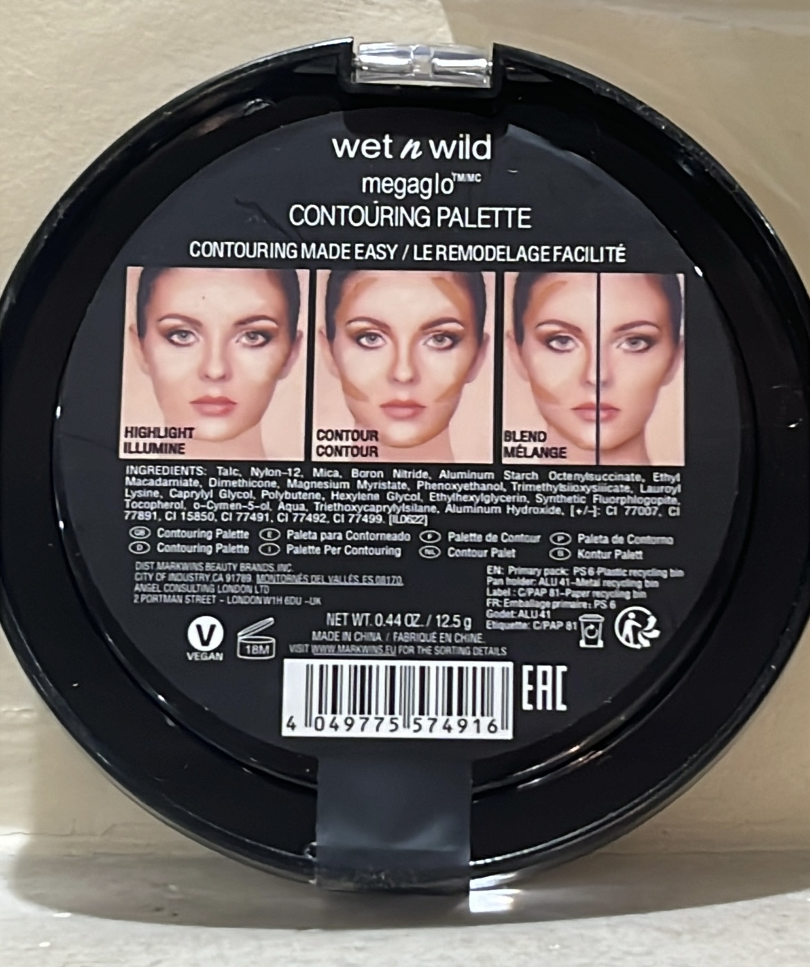 پالت کانتور خشک وکانسیلر وت اند وایلد Wet n Wild